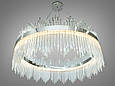 Підвісна кришталева led люстра, 44 Вт, хром, фото 2