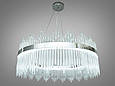 Підвісна кришталева led люстра, 44 Вт, хром, фото 3