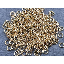 (25гр) Кільця з'єднувальні 4мм для біжутерії, колір золото