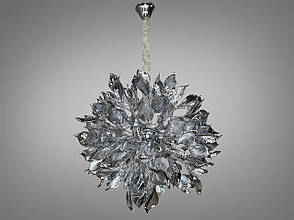 Підвісна люстра з керамічними елементами, 40 ламп, хром