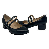 Туфлі жіночі в стилі Мері Джейн на підборах 4 см из лакової шкіри чорного кольору “Style Shoes”, фото 6