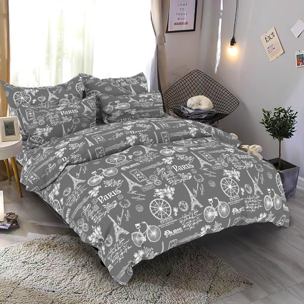 Постільна білизна бязь голд люкс 100% хлопок Ранок у Парижі, фото 1