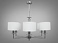 Люстра з білими абажурами на 6 ламп, фото 2