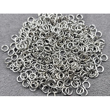 (25гр) Кільця з'єднувальні 4мм для біжутерії, колір сталь