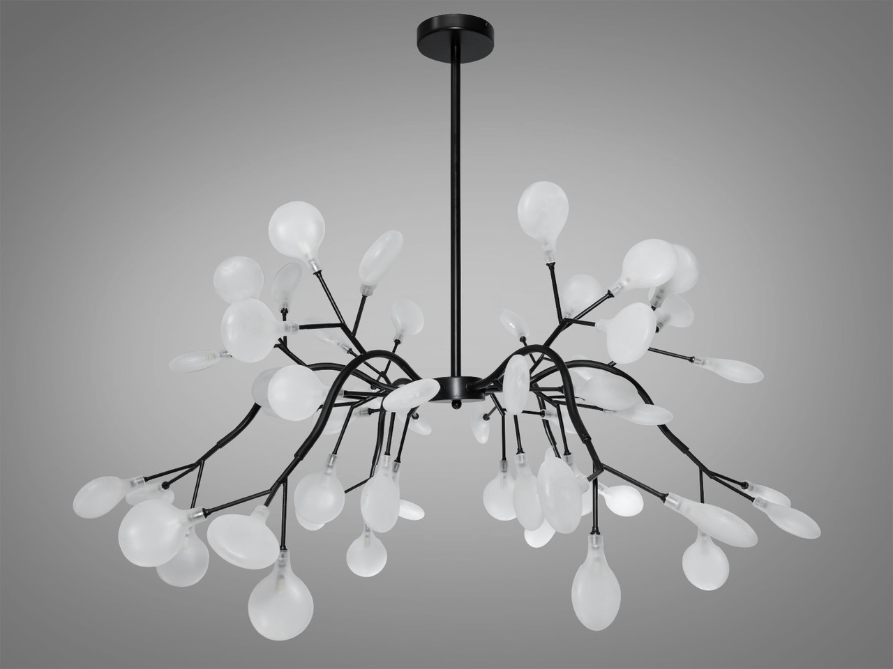 Люстра "Світлячок", 54 лампи, чорного кольору, фото 1