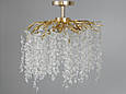 Кришталева люстра Гліцинія золотиста, фото 3