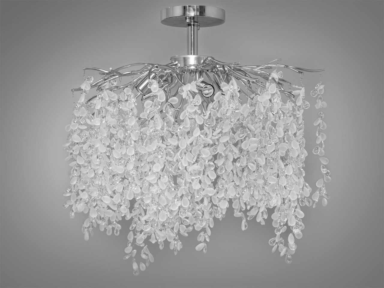 Стельова хрустальна люстра Гліцинія, фото 1
