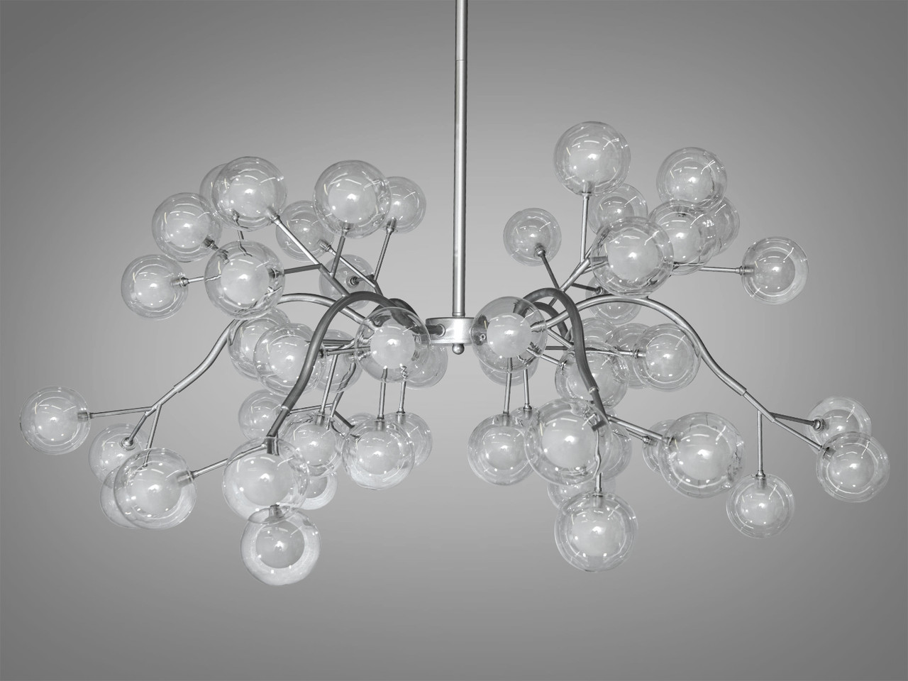 Люстра хромована на 54 лампи, фото 1