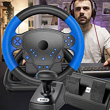 Ігровий набір кермо з педалями і коробкою передач 4в1 Wireless Multi-Function Steering Wheel P4/P3/PC (ЖЯ)