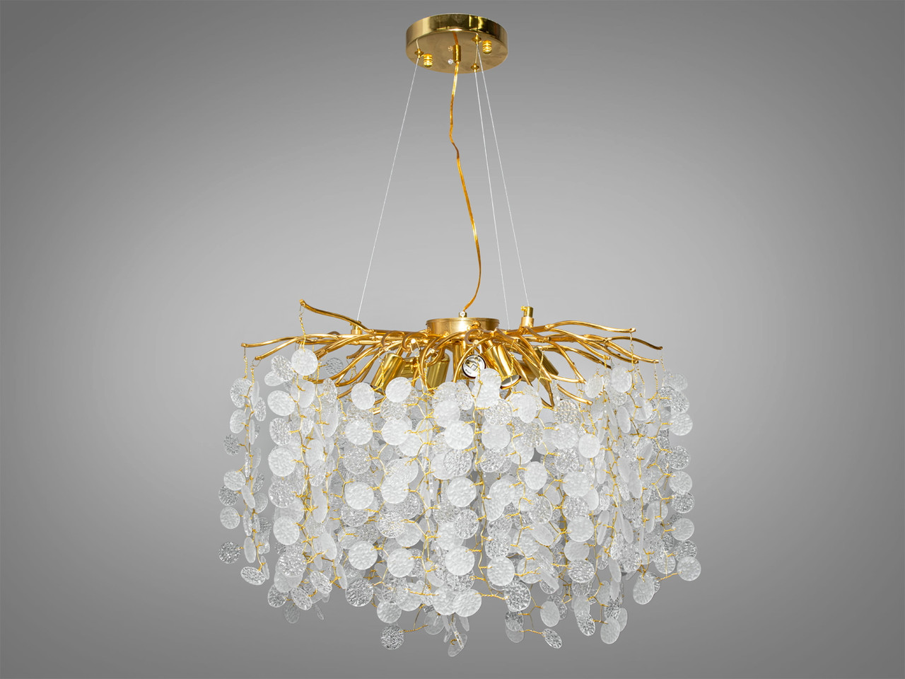 Кришталева люстра підвіс "Гліцинія" із серії "Люстри Серпента", 8 ламп, фото 1