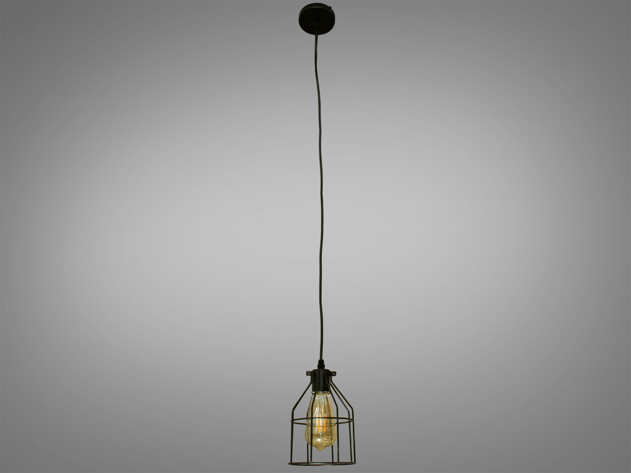 Світильник-підвіс в стилі Лофт чорний, фото 1