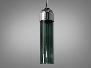 Люстра-підвіс в стилі Loft, зелений+хром