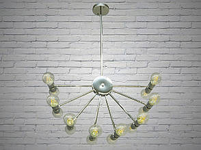 Люстра Loft на 16 ламп хром