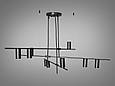 Люстра в стилі Loft на 9 ламп, чорний хром, фото 2