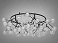 Люстра на підвісах "Світлячок", 54 лампи, чорна, фото 2