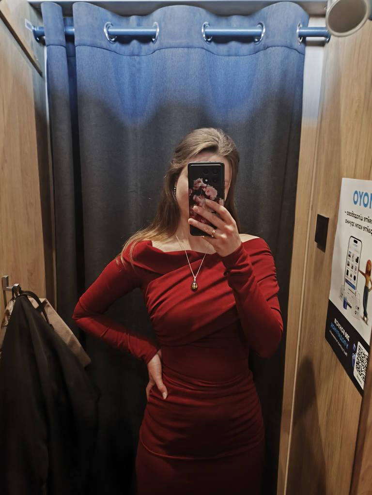 Вишукана вечірня сукня максі з мікродайвінгу в розмірі 42-44, 46-48 - фото покупців 1