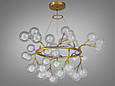 Підвісна люстра "Світлячок", 36 ламп хром сатин, фото 2
