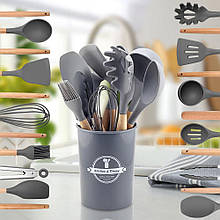 Набір кухонних предметів Kitchen Dining 12 предметів, Сірий (HA-50)