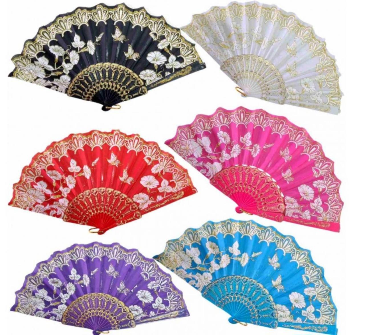 Красиві віяла складні різні кольори