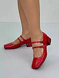 Туфлі червоні маленький підбор розмір 36 Уцінка, фото 2