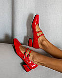 Туфлі червоні маленький підбор розмір 36 Уцінка, фото 6