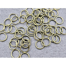 (25гр) Кільця з'єднувальні 6мм для біжутерії, колір бронза