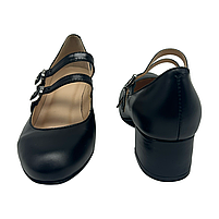 Туфлі жіночі в стилі Мері Джейн на підборах 4 см из лакової шкіри чорного кольору “Style Shoes”, фото 7