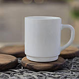 Підставка під чашку бокал з натурального дерева горіх, діаметр 10 см, фото 5