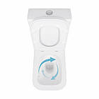 Унітаз-компакт Qtap Cardinal Ultra Quiet безободковий з сидінням Soft-close QT04222168AUQ3W, фото 7