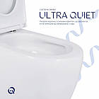 Унітаз підлоговий Qtap Robin New Ultra Quiet безобідковий з сидінням Soft-close WHITE QT13226083AW, фото 6