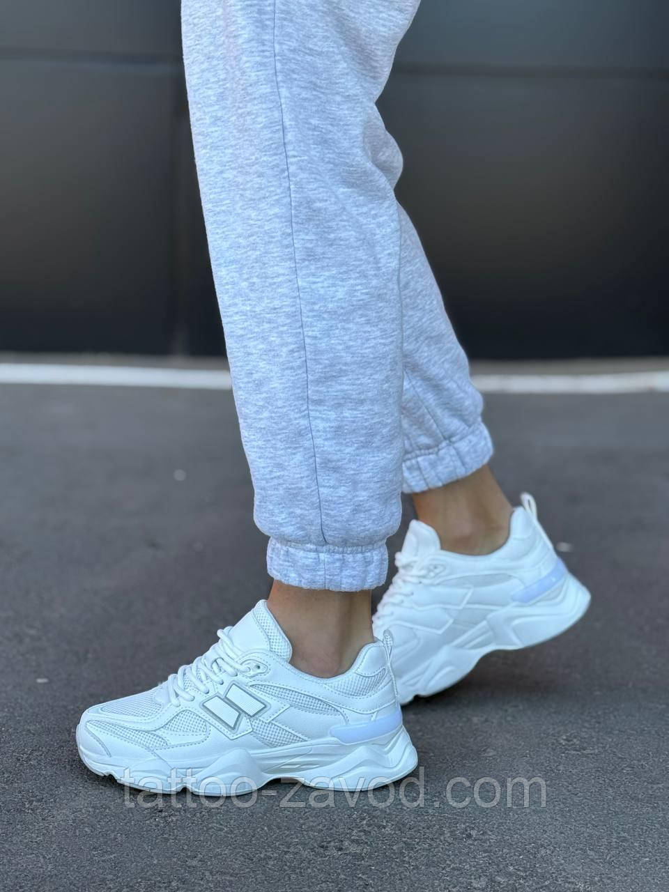 Білі кросівки жіночі 36 37 38 39 40 41, фото 1