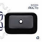 Раковина-чаша Qtap Scorpio 550х390х120 Matt black QT14112243MBN, фото 5