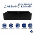 Раковина Qtap Nando LT 500х420х130 Matt black QT12116146AMB, фото 4