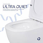 Унітаз підлоговий Qtap Jay Ultra Quiet з сидінням Soft-close 640x360x835 мм QT07222175TW White, фото 6