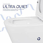 Унітаз підлоговий Qtap Swan Ultra Quiet з сидінням Soft-close 640x360x835 мм QT16222182TW White, фото 6
