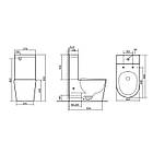 Унітаз підлоговий Qtap Scorpio Ultra Quiet безобідковий з сидінням Soft-close MATT BLACK QT14226088AMB, фото 3