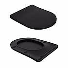 Унітаз підлоговий Qtap Scorpio Ultra Quiet безобідковий з сидінням Soft-close MATT BLACK QT14226088AMB, фото 9