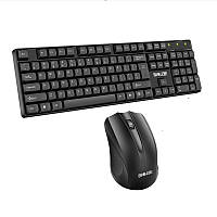 Комплект клавіатура + миша бездротова USB TRY W100 Wireless чорний чорний
