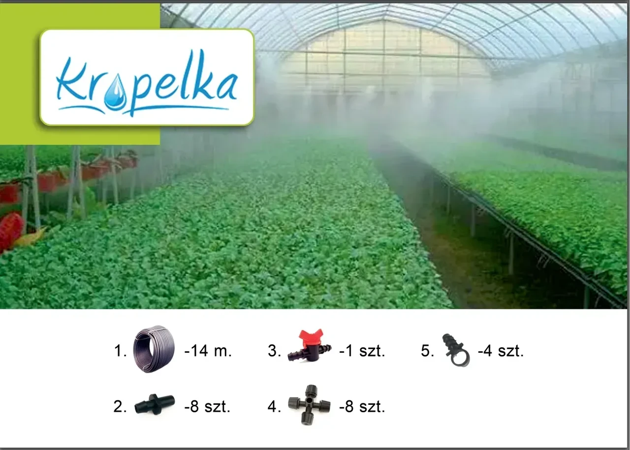 Система туманності "Kropelka" для теплиці 10 м2, фото 1