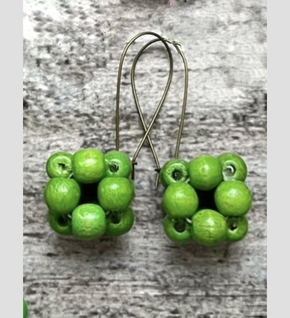 Сережки Чарівниця. Зелені, фото 1
