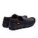 Чоловічі шкіряні мокасини літні Levis Dark Black (77чр Перф) Чорні, перфорація, фото 4