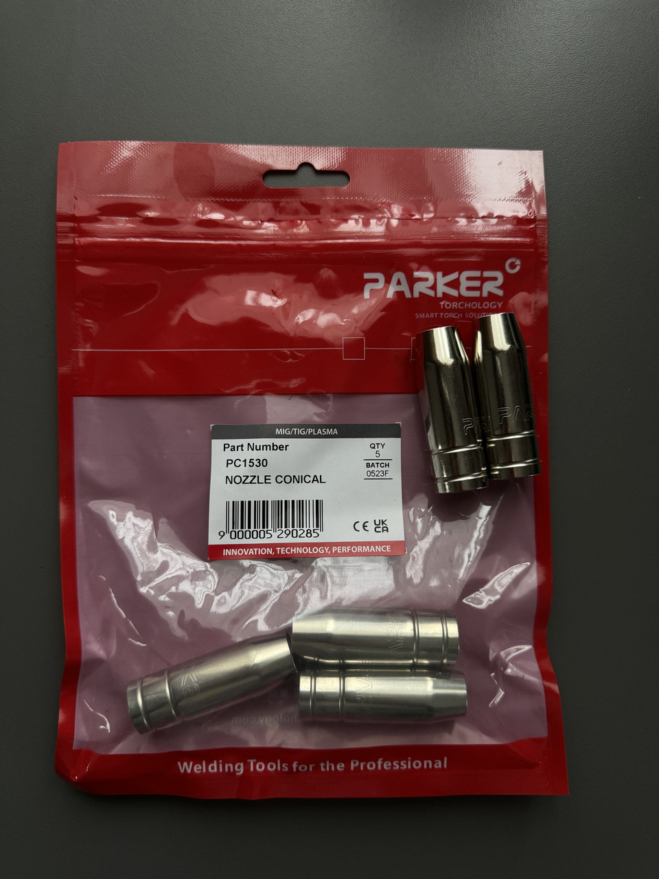 Якісне газове сопло PARKER PC1530 хромоване без резьби