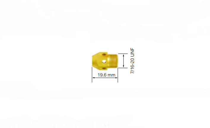 Корпус цанги для ТІГ пальника 18SC, д. 3,4 мм, Parker PNCB53