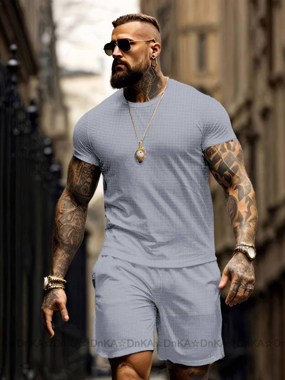 Чоловічий костюм двійка футболка та шорти, фото 1