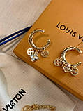 Луї Віттон сережки / Louis Vuitton сережки трансформери, фото 2
