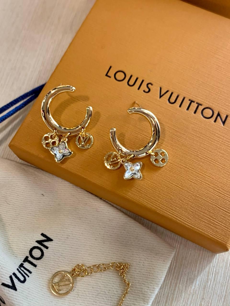 Луї Віттон сережки / Louis Vuitton сережки трансформери
