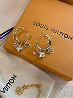 Луї Віттон сережки / Louis Vuitton сережки трансформери