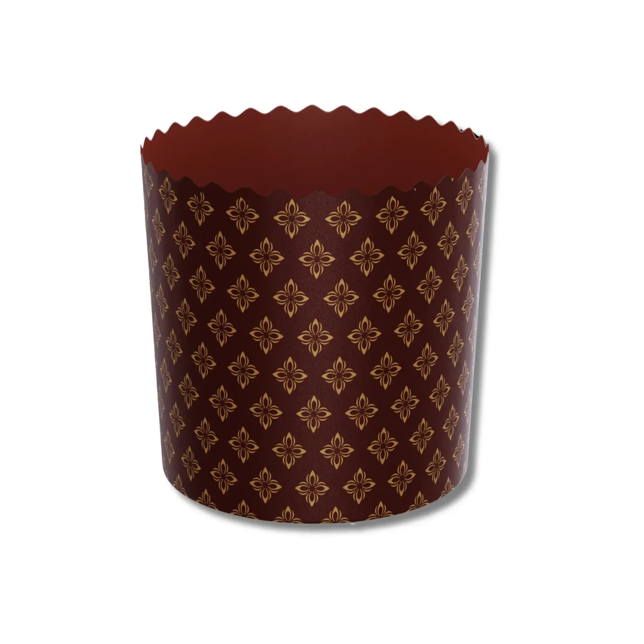 Форма для пасхи паперова "Візерунок", форма для випічки паски 130х85 мм, набір 50 шт, фото 1