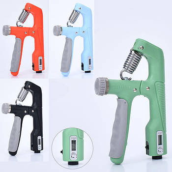 Еспандер кистьовий з регульованим навантаженням від 10 до 100 кг Gemini GI-4219 з механічним лічильником