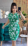 Жіноча літня сукня з поясом новинка 2025, фото 3